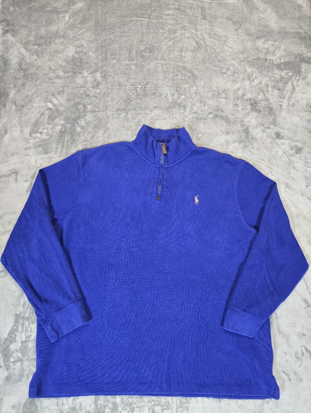 Polo Ralph Lauren 1/4 Zip Pullover Sweater Size 2XL Blue Sweatshirt